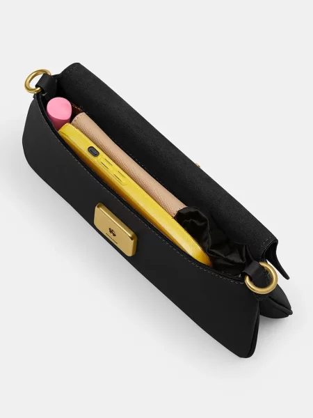Coach чанта crossbody дамска от кожа Jet черно