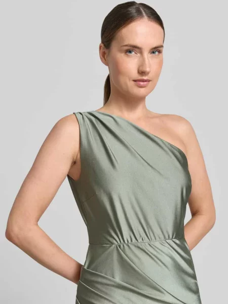 Sukienka koktajlowa w kroju na jedno ramię Swing