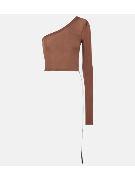 Top Rick Owens din jerseu alb