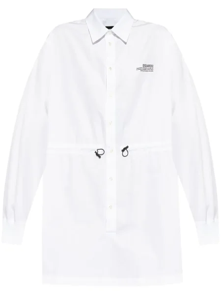 Rochie mini Dsquared2 de costum alb