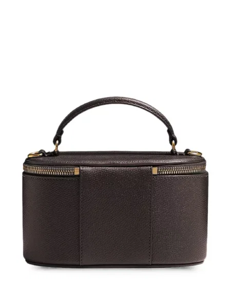 Δερμάτινη τσάντα shopper Valentino Garavani καφέ