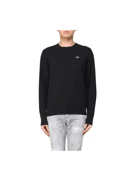 Sweter Dsquared2 z logo czarny
