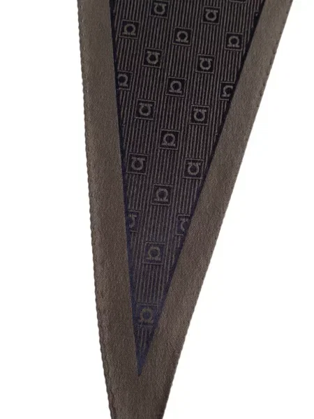 Fular Ferragamo asimetric albastru