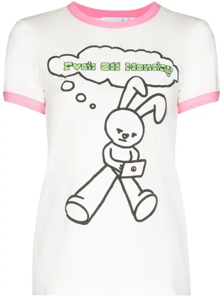 Tricou Natasha Zinko cu imagine alb