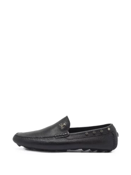 Pantofi loafer Philipp Plein din piele cu tepi negru