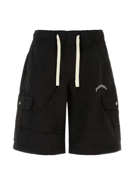 Pantaloni scurți cargo Palm Angels cu imagine negru