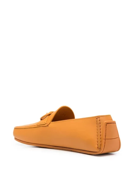 Pantofi loafer Ferragamo slip-on portocaliu