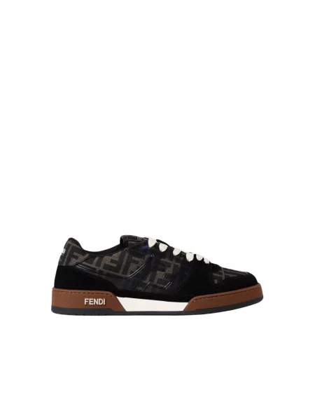 Sneakersy Fendi skórzane czarne