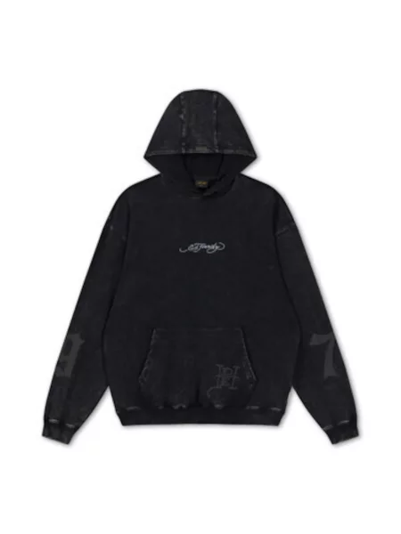 Palton Ed Hardy cu dungi de tigru gri