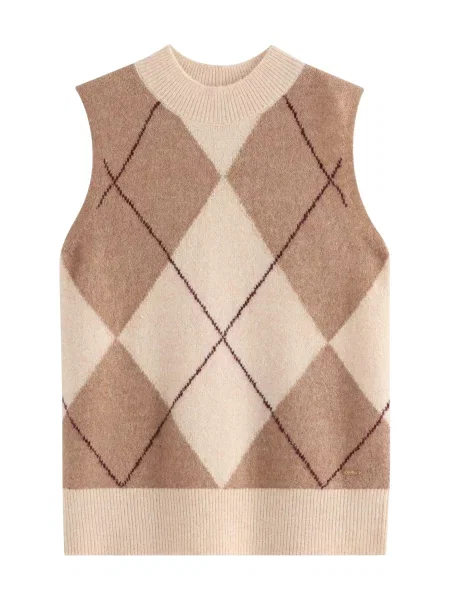 Lindex Pulover Giselle / maro / maro închis bej