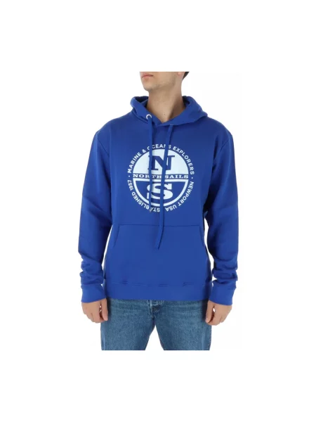 Bluza North Sails z nadrukiem niebieska