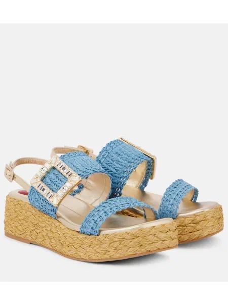 Sandale Roger Vivier cu platformă albastru