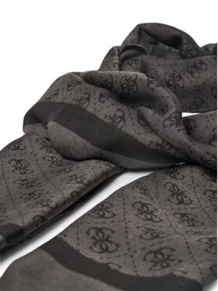GUESS Šal KATYA SCARF antracit siva crna
