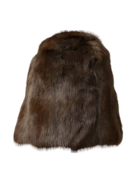 Czapka Dolce And Gabbana z kaszmiru brązowa