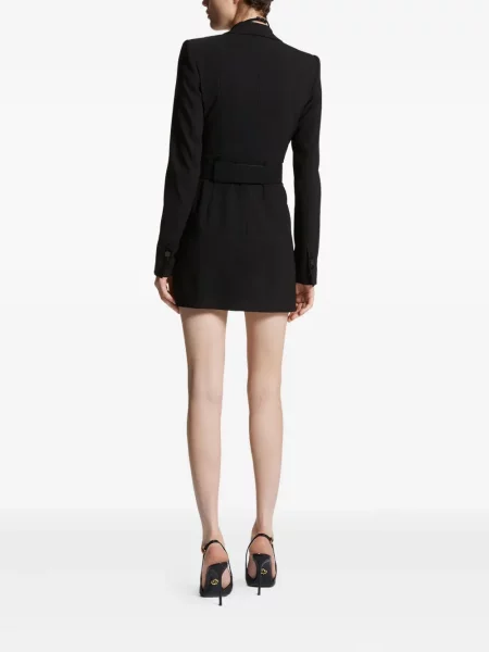 Mała sukienka mini Dsquared2 dwurzędowa garniturowa czarna