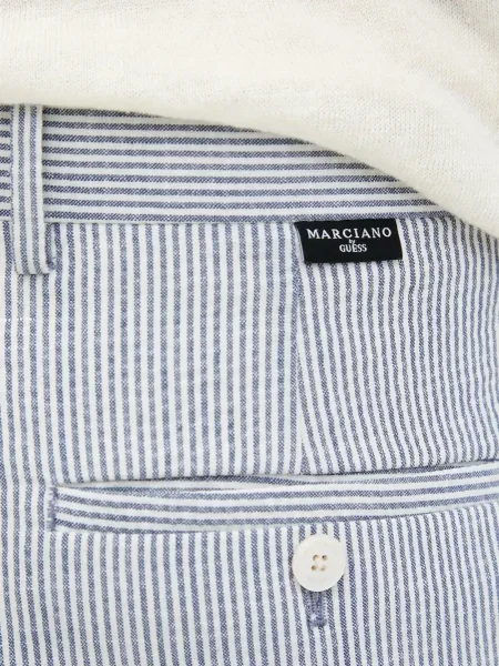 Pantaloni Marciano cu dungi albastru