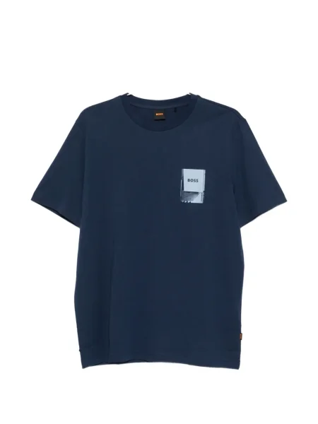 Tricou Boss cu imagine albastru