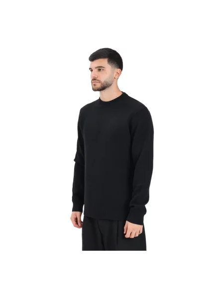 Sweter z dzianiny o kroju regular fit z czystej bawełny model ‘DANE’ Selected Homme czarny