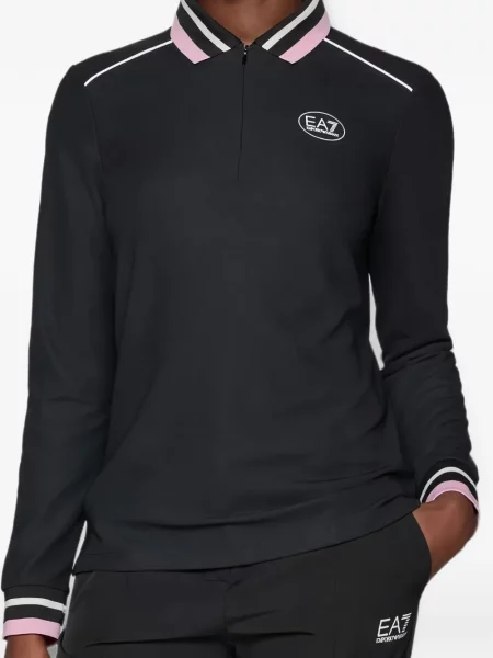 Polo Ea7 Emporio Armani με σχέδιο μαύρο