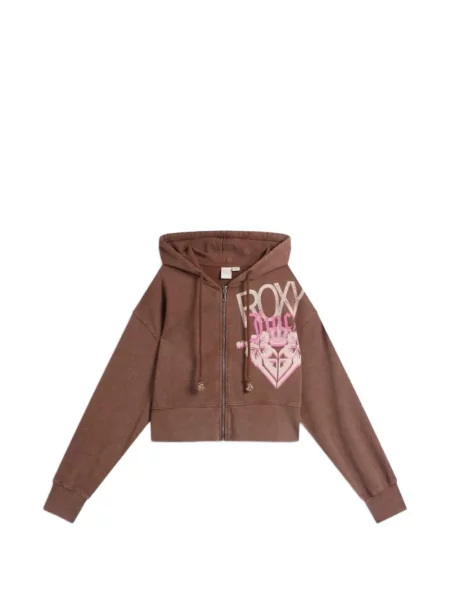 Hanorac cu glugă Juicy Couture cu imagine maro