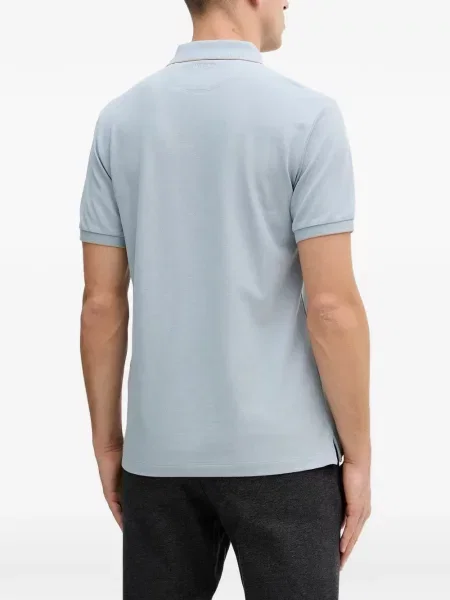 Polo Hackett cu broderie albastru