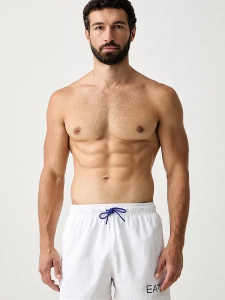 Emporio Armani pantaloni scurți de baie pentru bărbați alb