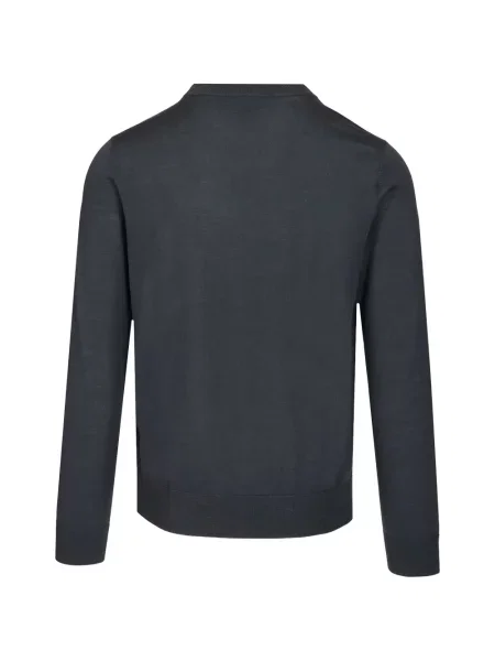 Pulover Paul Smith cu decolteu rotund gri
