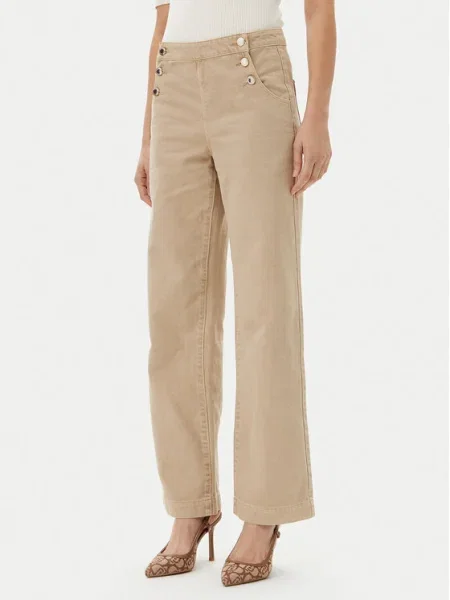 Morgan Pantaloni din Wide Leg bej