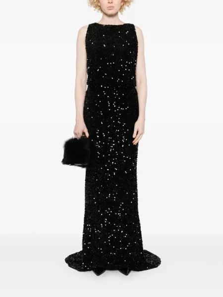 Rochie maxi Elisabetta Franchi negru