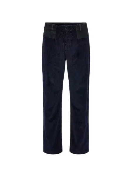Blugi Maison Margiela de catifea cord albastru