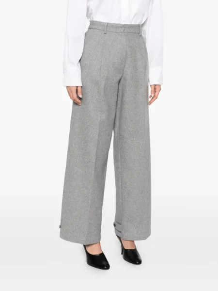 Pantaloni Su de lână gri