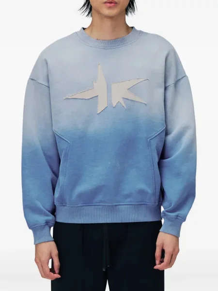 Pulover Off Duty cu gradient albastru