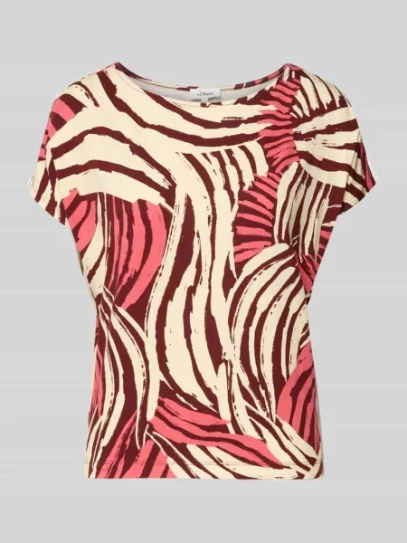 T-shirt z mieszanki o kroju relaxed fit S.oliver Red Label
