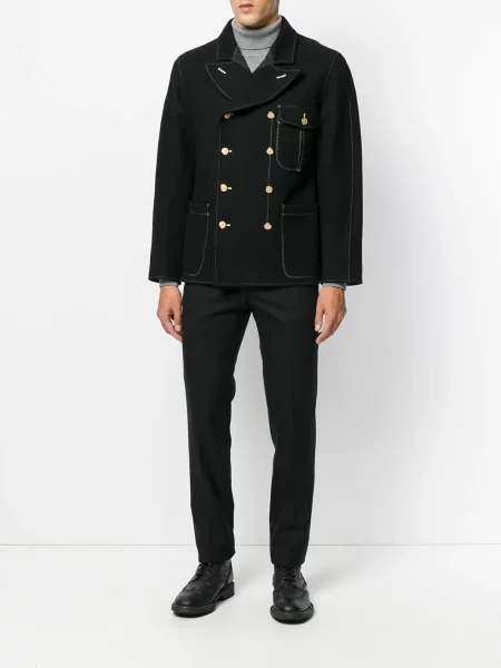 Dvouřadá bunda Jean Paul Gaultier Pre-owned černá