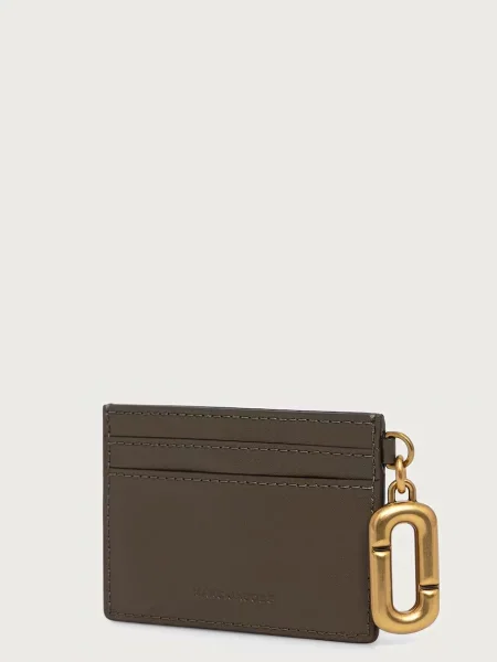 MARC JACOBS etui za kartice usnjeni SCENE zelena