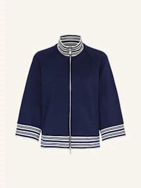 Joseph Ribkoff Bluza Rozpinana Z Rękawami blau biała