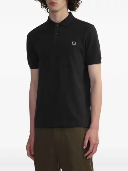 Polo Fred Perry cu broderie gri