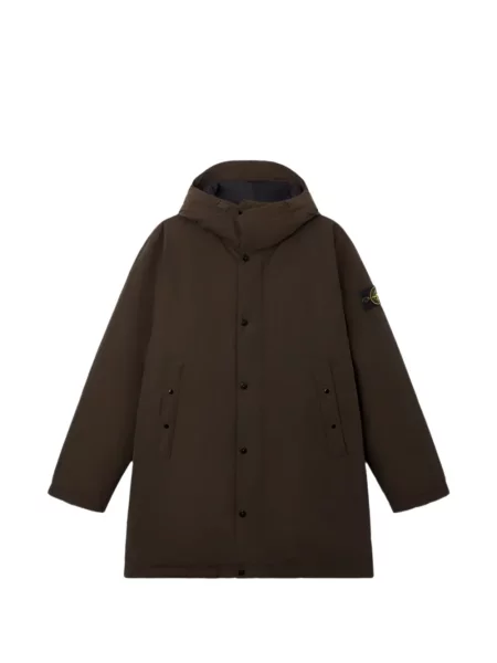 Geacă parka Stone Island cu strasuri maro