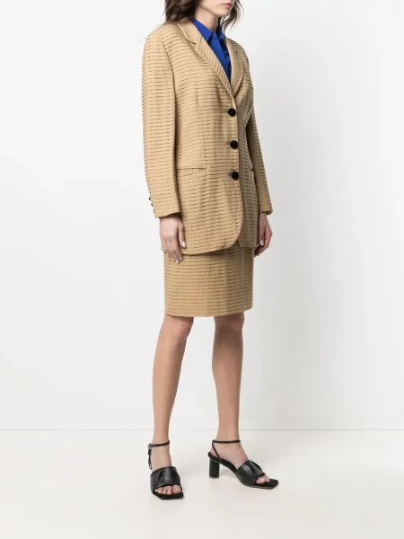 Oblekové žebrované sukně Giorgio Armani Pre-owned