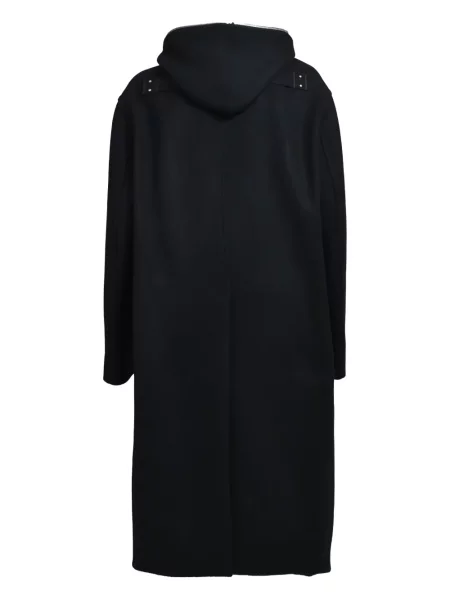 Palton Rick Owens cu glugă negru