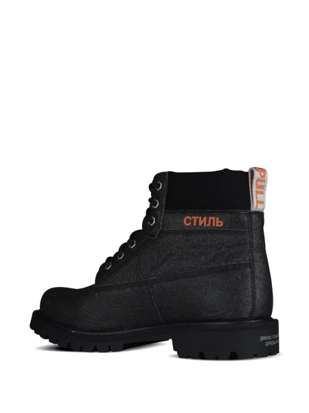 Botine Heron Preston cu broderie negru