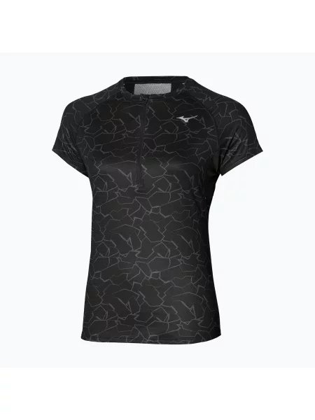 Koszulka do biegania Mizuno Graphic Trail Tee black czarna