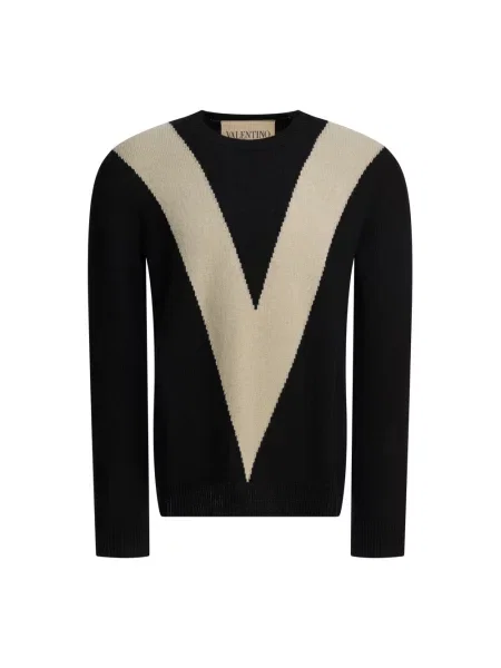 Sweter Valentino Garavani wełniany czarny