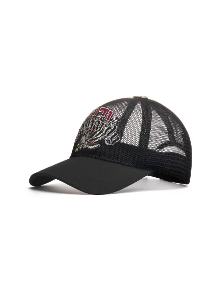 Ed Hardy Șapcă Soaring Eagle galben deschis / roșu cireș / negru alb