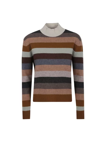 Sweter Tory Burch z kaszmiru brązowy