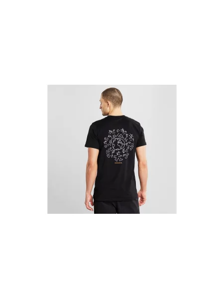Dedicated T-shirt Stockholm Lucas Globe Walk Stone Blue Mężczyźni Koszulki Dedicated Size: XL czarny