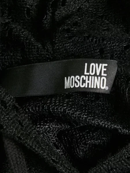 Rochie Love Moschino cu glugă de costum negru