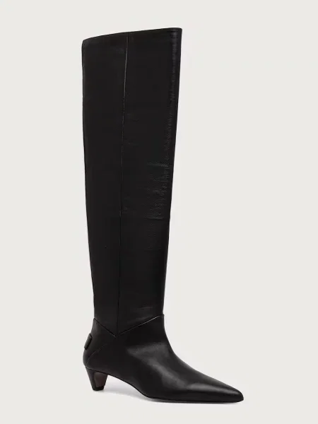 AllSaints μπότες Γυναικείες δερμάτινες Ortega Boot μαύρο