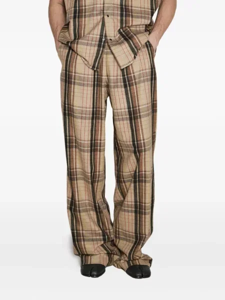 Pantaloni Vtmnts de flanelă maro