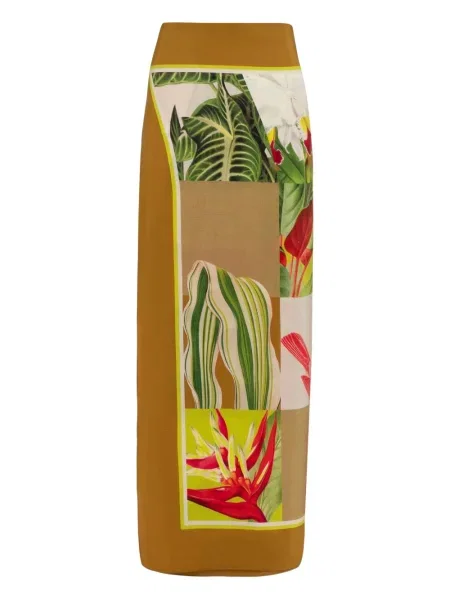 Fustă midi Lenny Niemeyer cu model floral cu imagine plic